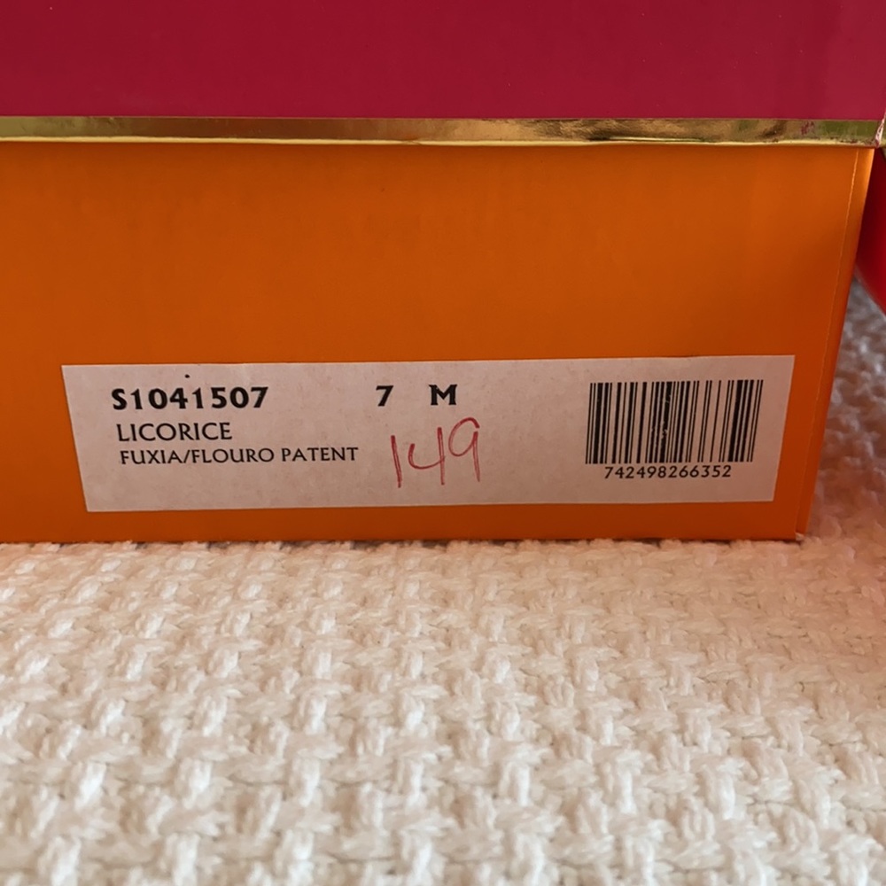 Kate Spade Neon Hot Pink Stiletto 7 - Picture 3 of 5